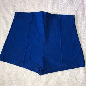 Royal Blue high waist shorts